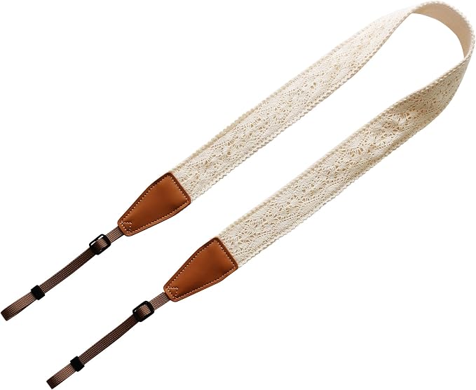 Original Design Personalized Adjustable Camera Strap Cream Graceful & Vintage - Image 2