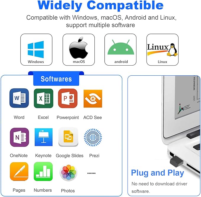 Norwii N26 Wireless Presentation Clicker, Presentation Remote, PowerPoint - Image 5