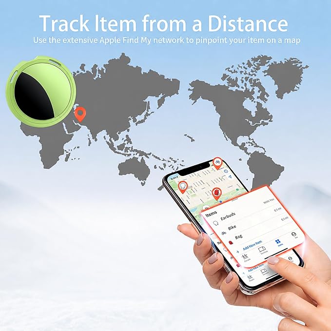 2 Pack Tracker Tags Pair with Apple Find My Bluetooth Air Smart Tags Key Finder - Image 5