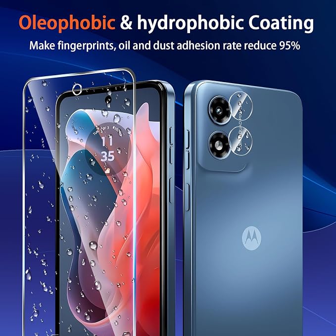 Designed for Motorola Moto G Play 5G 2024 Tempered Glass Screen Protector + - Image 5