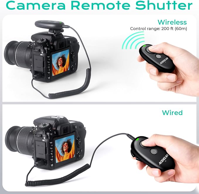 AODELAN USB-C Rechargeable Wireless Camera Remote Shutter Release - Image 4