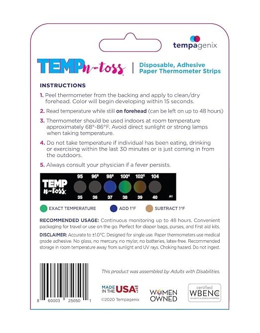 Fast Reading Disposable Forehead Thermometer Strips - Image 2