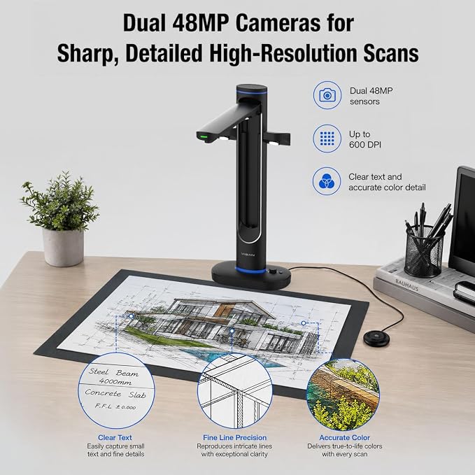VIISAN S48 Duo Overhead Book Scanner - Image 3