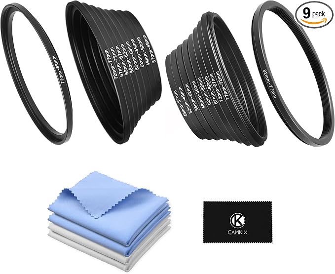 18-Piece Filter Ring Adapter Set by CamKix