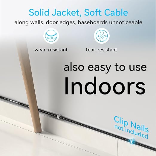 Cat6a Ethernet Cable Slim 250ft Outdoor&Indoor, 28AWG Pure Copper Cat6 Internet - Image 3