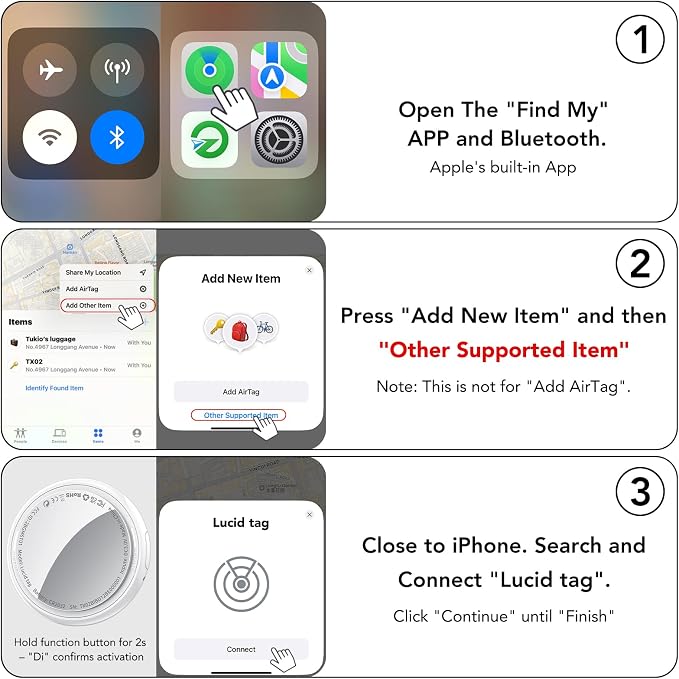 Air Tracker Tags-4 Pack, 2026 New Smart Tag Key Finder - Image 7