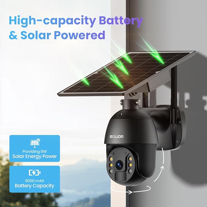 S600 4G LTE Security Camera Outdoor, Solar Powered Cellular Security Camera - Image 8