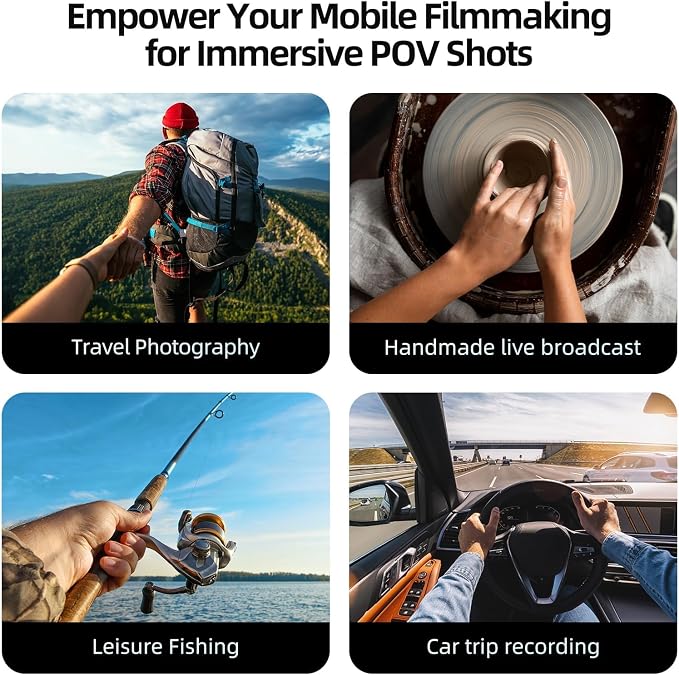 TELESIN Magnetic Neck Mount for Phones, Neck Cell Phone Holder POV/Vlog Selfie - Image 5