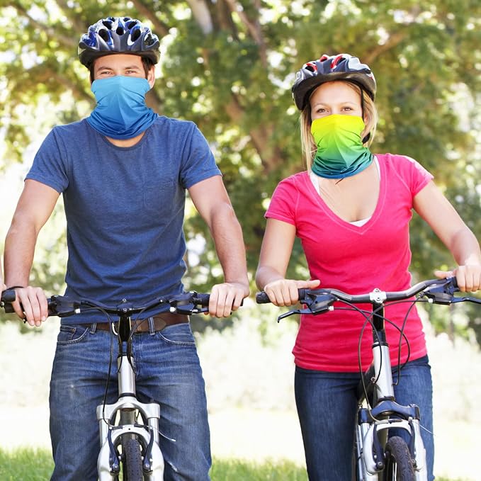 Geyoga 6 Pieces Summer UV Protection Cooling Neck Gaiter Face Clothing Neck - Image 5