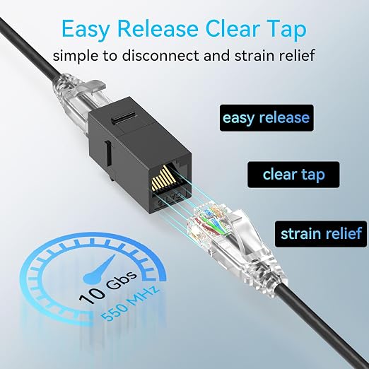 Sokqovt Cat6a Patch Cables Slim 2ft, Flexible Cat6 Ethernet Patch Cable 10G - Image 6