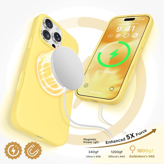 GolbinBox Magnetic for iPhone 16 Pro Case, Compatible - Image 3