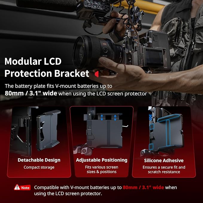 SMALLRIG Foldable V Mount Battery Plate Kit Pro, w/QR Plate - Image 3