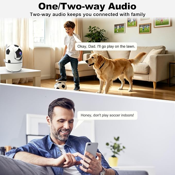 VTimes 1080P Pan/Tilt Indoor Camera Wireless, WiFi Cameras - Image 5