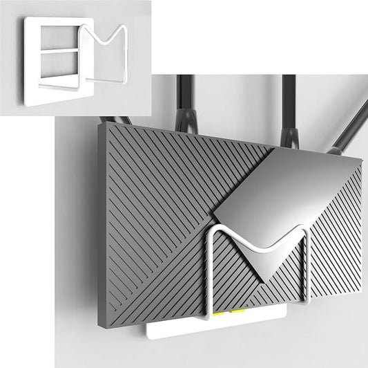 WiFi Router Wall Mount Organizer, No Drill Small Device Wall Mount Holder by Unknown