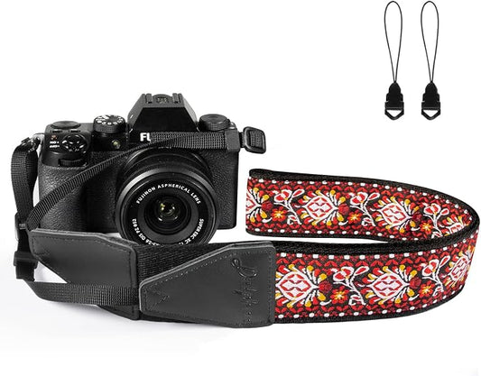 Camera Strap, Jacquard Weave 2" Shoulder Neck Straps by Dulphee