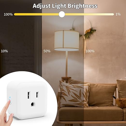 Minoston Z-Wave Outlet Dimmer, 800 Series Z-Wave Smart Plug, Z-Wave Hub Required - Image 2
