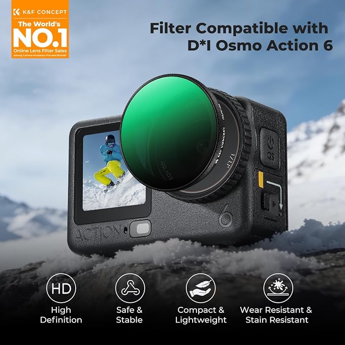 K&F CONCEPT Snap On Variable ND Filter Compatible - Image 2