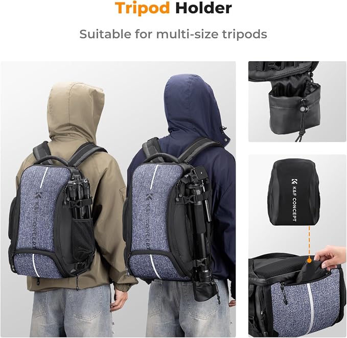 K&F CONCEPT Camera Backpack, 25L Large Capacity Camera Bag - Image 5