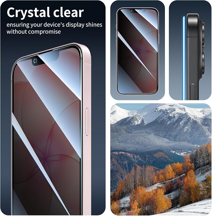 3+3-Pack, Privacy Screen Protector and Camera Lens Protector - Image 10