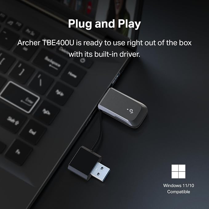 TP-Link BE6500 Tri-Band Wi-Fi 7 USB Wireless USB Adapter - Image 8