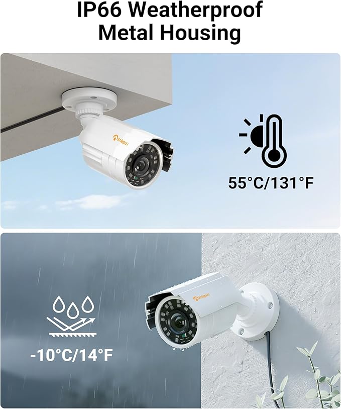 Anlapus 1080P HD Hybrid 4-in-1 Security Camera Outdoor, Night Vision, IP66 - Image 5
