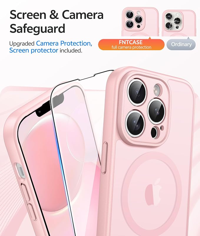 FNTCASE for iPhone 13 Pro Case: Magnetic Translucent Matte Slim Cases - Image 4