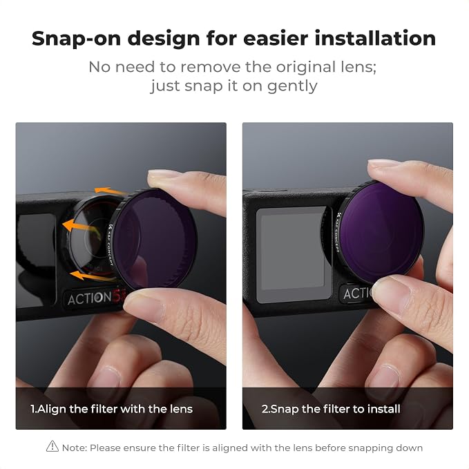 K&F CONCEPT Push in Fit ND8 Lens Filter - Image 7
