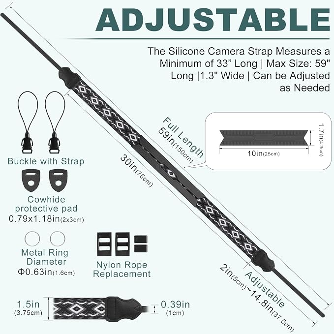 FIEIL Neck Strap Silicone Camera Straps - Image 5