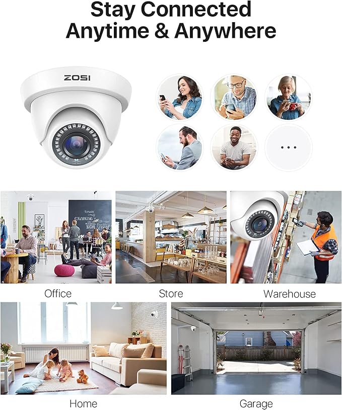 ZOSI 3K Lite 16 Channel Home Security Camera System, 8 x 1080P Indoor Outdoor - Image 8