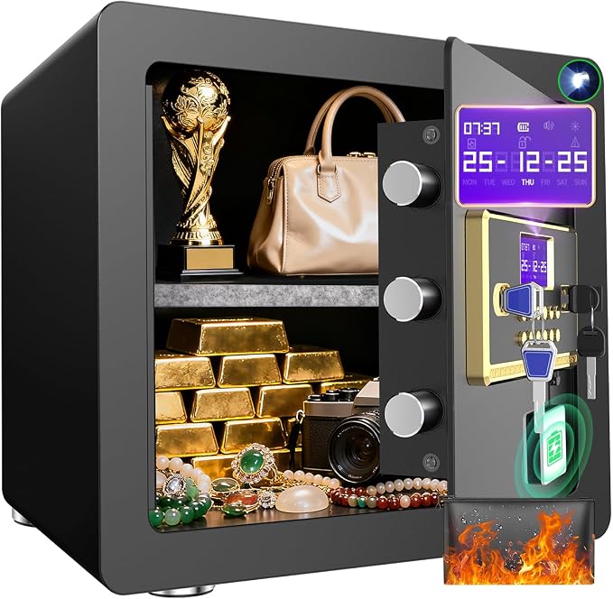 Home Safe with Digital Keypad & Alarm System by MSYCOSTSAFE