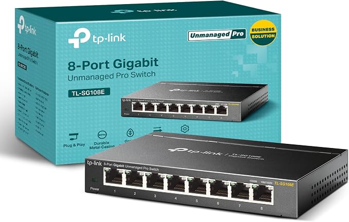 TP-Link 8 Port Gigabit Switch | Easy Smart Managed | Plug & Play | by TP-Link