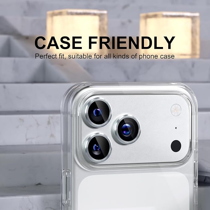 Choiche Compatible for iPhone 17 Pro/iPhone 17 Pro Max Camera Lens Protector - Image 4