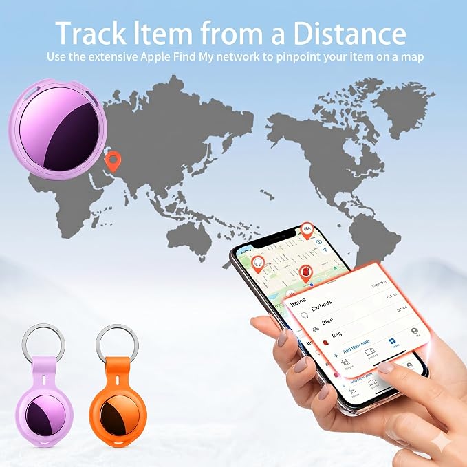 2 Pack Tracker Tags Pair with Apple Find My Bluetooth Air Smart Tags Key Finder - Image 5