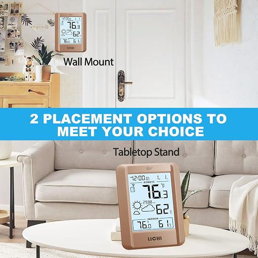 Indoor Outdoor Thermometer Wireless Weather Station External Thermometer - Image 5