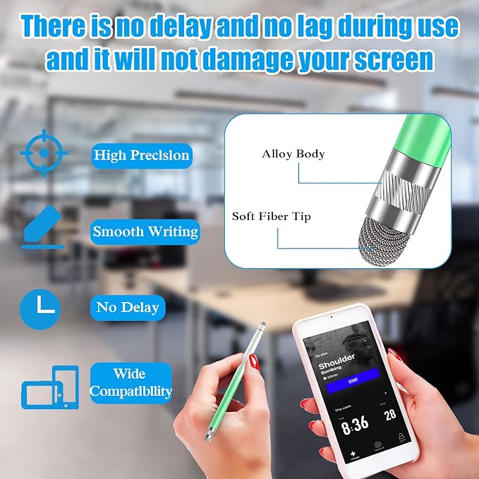 Bopomofo 3PCS Stylus Pen for Touchscreen, Stylus Pen for iPhone/iPad/Tablet - Image 3