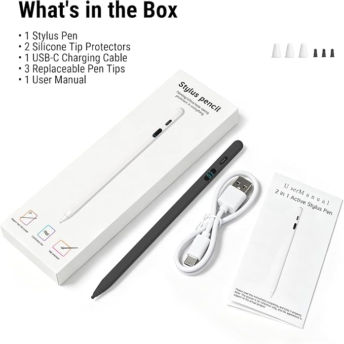 Active Stylus Pen with LED Display, 2-in-1 Dual Modes Digital Pencil - Image 9