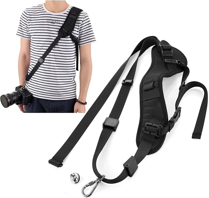 Camera Strap Padded Shoulder Neck Strap Quick Release Sling Belt | Adjustable by WANBY