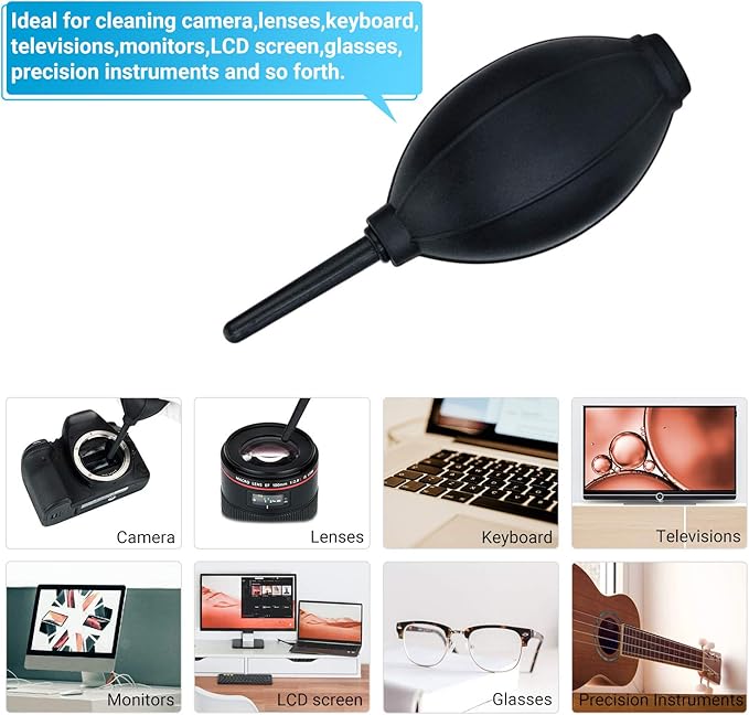 Soft Tip Silicone Super Air Blower Blaster Pump Dust Cleaner Include Micro - Image 5