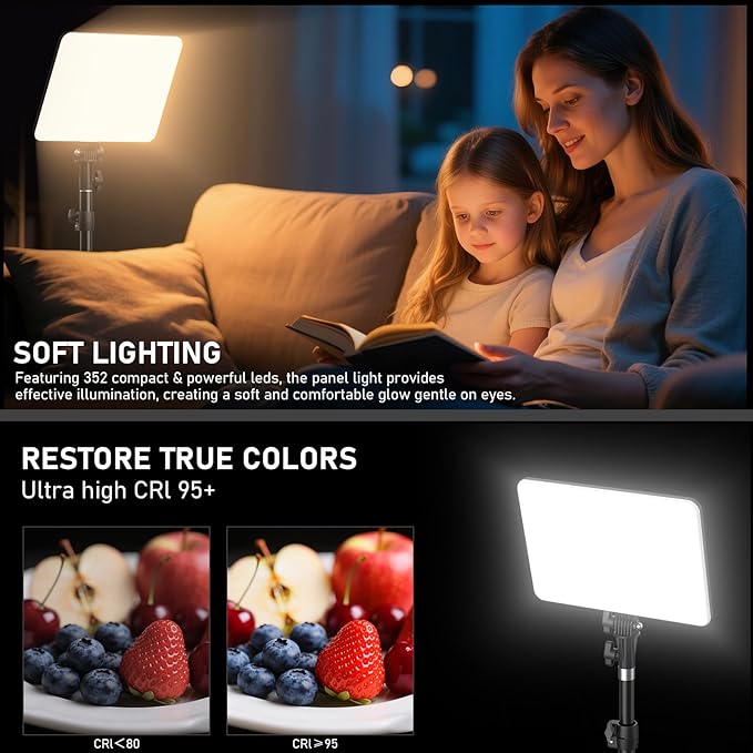 30W Upgraded Photography Lighting Kit, Anautin 1-Pack LED Video Lighting - Image 2