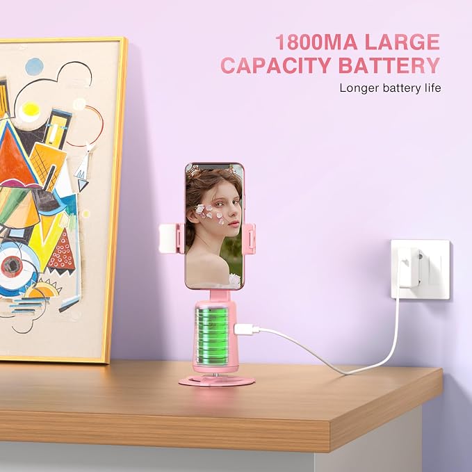 Auto Face Tracking Tripod 360° Rotating Cell Phone Photo and Video Kits Stand - Image 8