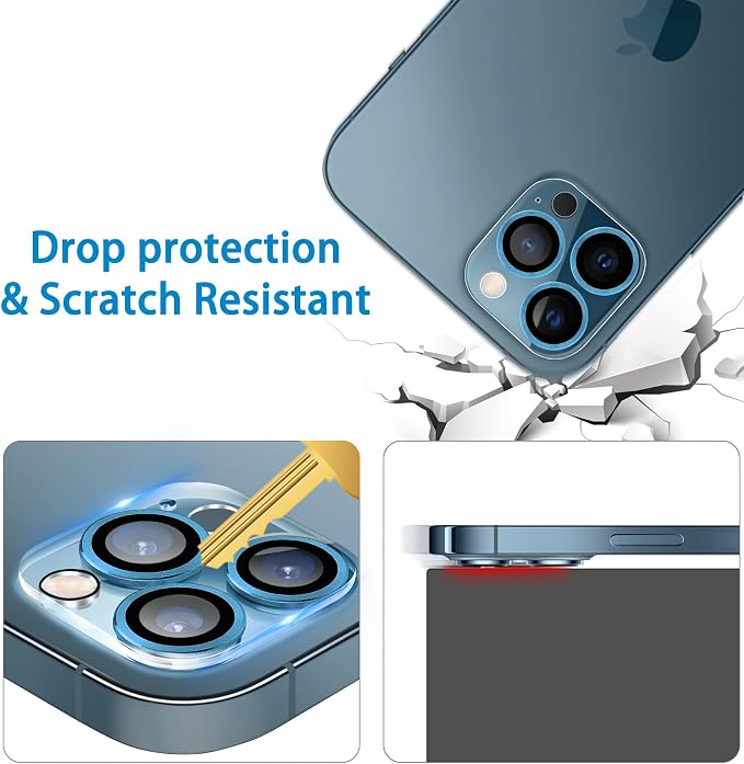 Dengduoduo 3 Pack Tempered Glass Camera Lens Protector - Image 3