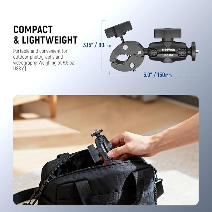 NEEWER Super Clamp Action Camera Mount - Image 6