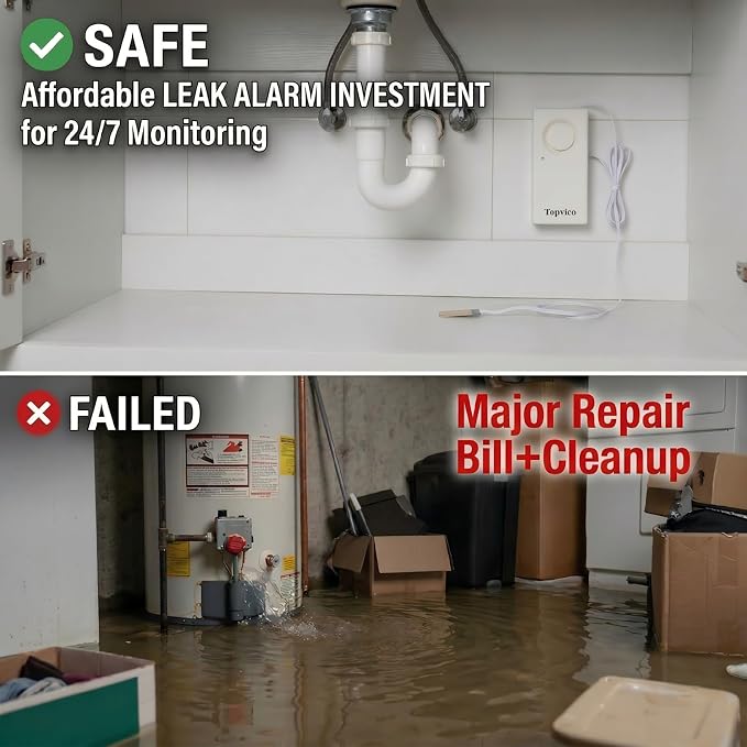 Water Leak Sensor Detector Flood Alarm - Image 8