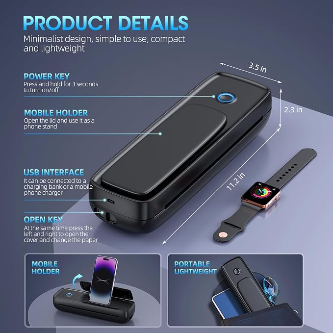 Inkless Portable Printer Wireless - Image 5