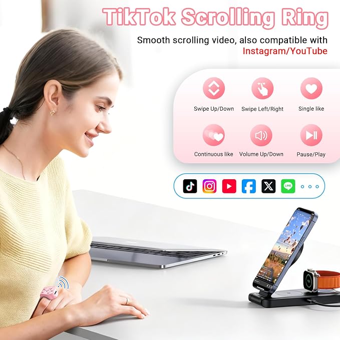 TikTok Scrolling Ring Remote Control, Page Turner - Image 2