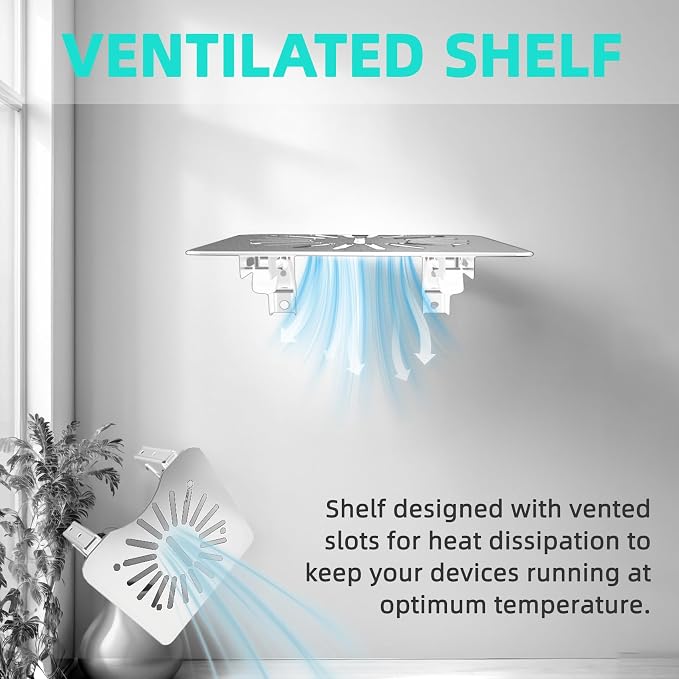 Mini Projector Shelf for Wall/Modem Shelf/Router Shelf/Router Mount/Cable Box - Image 6