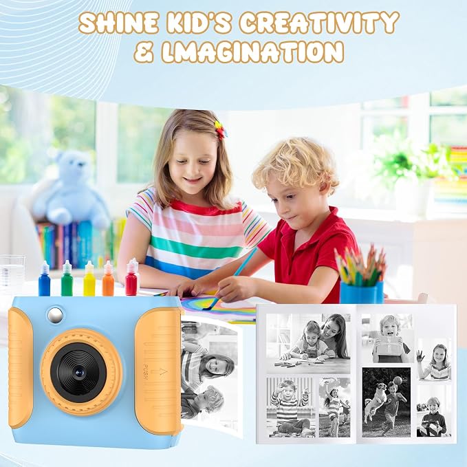 Instant Print Camera for Kids, 2.4 Inch Screen Kids Instant Cameras, Christmas - Image 7