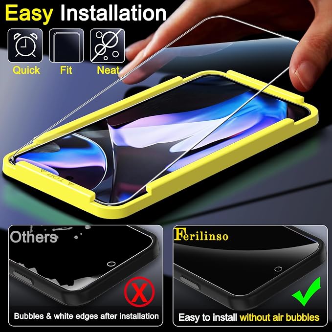 Ferilinso Full Coverage 3 Pack Screen Protector - Image 4