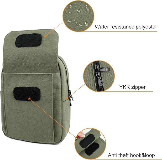 TULLIO Camera Bag Crossboy Camera Sling Chest Bag Backpack Waterproof - Image 5