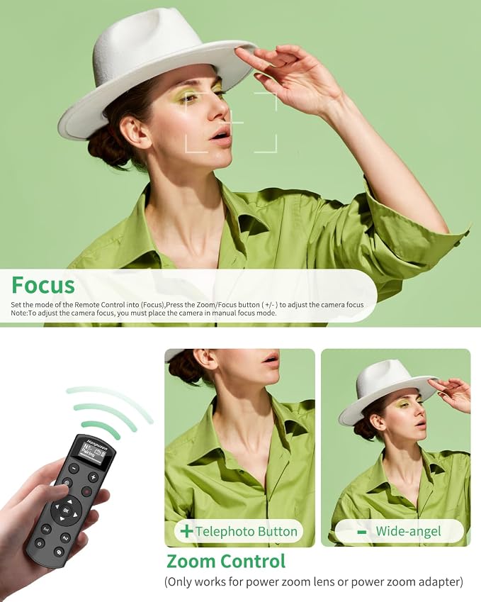 for Nikon Camera Remote Control, Hanpusen Rechargeable Wireless Shutter Release - Image 4